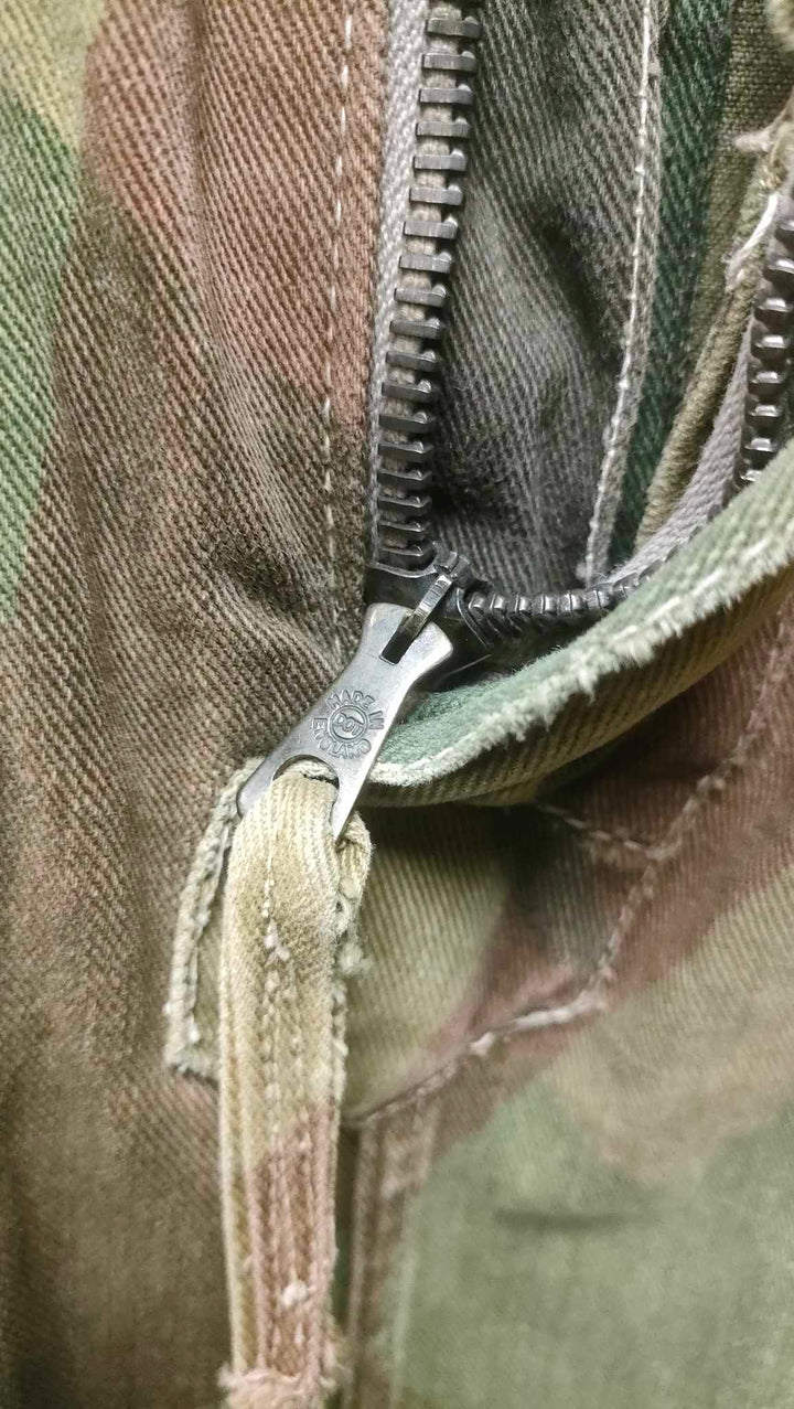 close up of metal zip