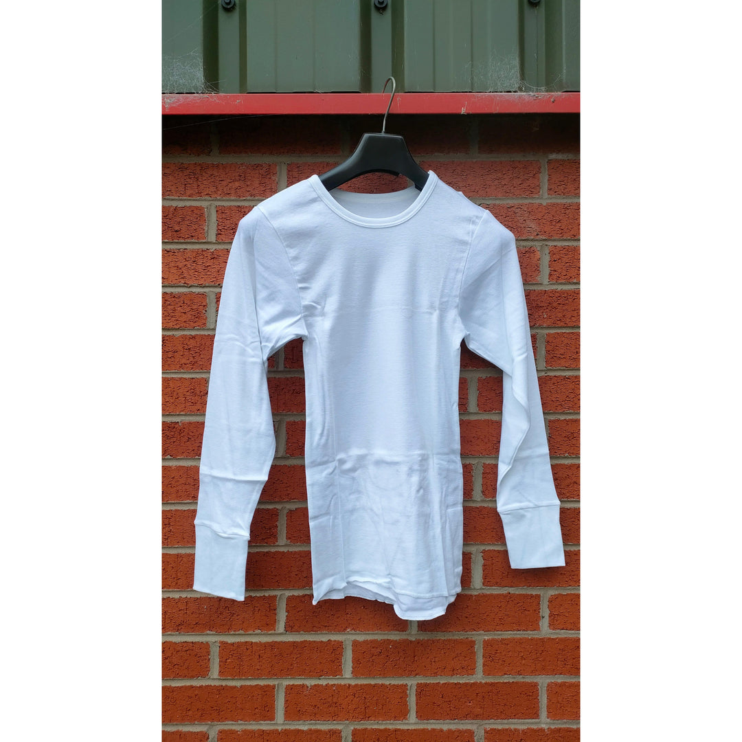 British Army Aircrew Deadstock White Long sleeve Vest / T'shirt