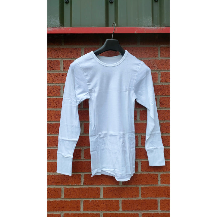 British Army Aircrew Deadstock White Long sleeve Vest / T'shirt