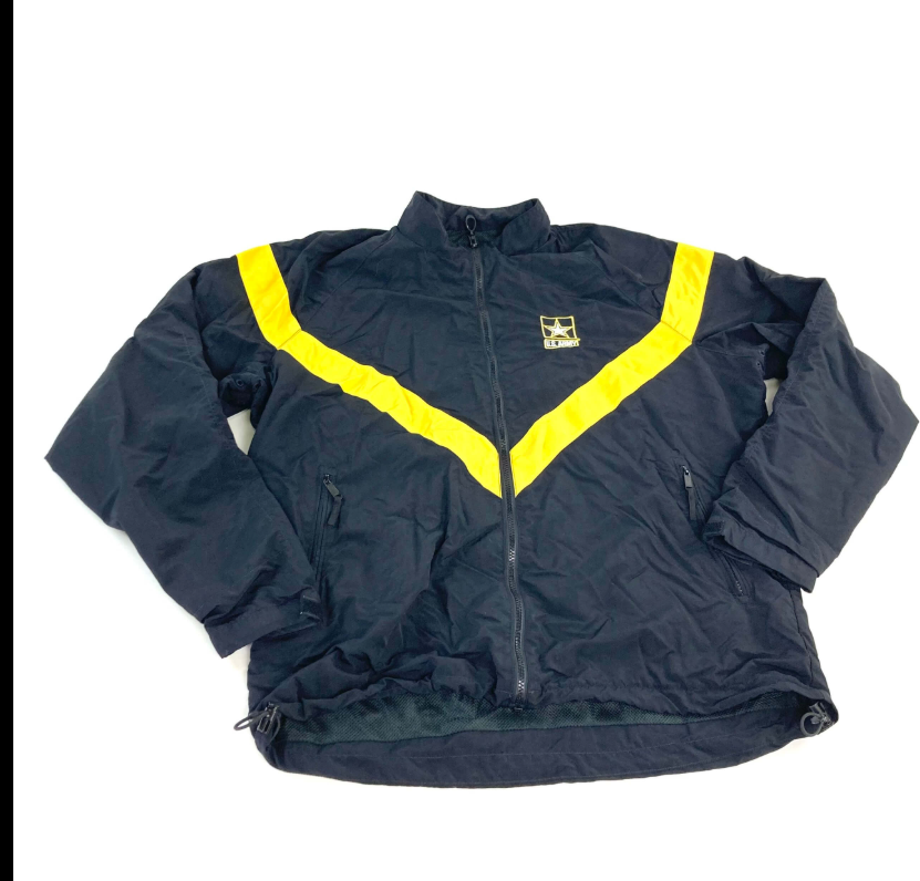 US Army Black IPFU Reflective PT Tracksuit Top
