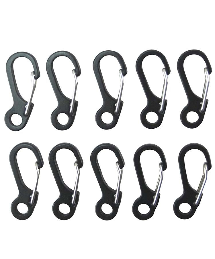 10pk Paracord Carabiners