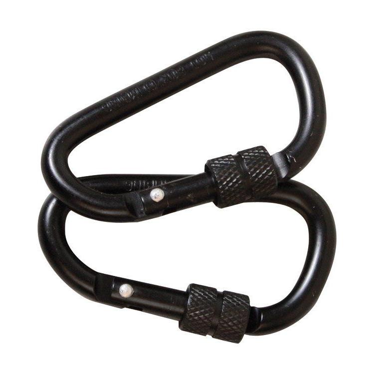 6mm Lockable Carabiner x 2