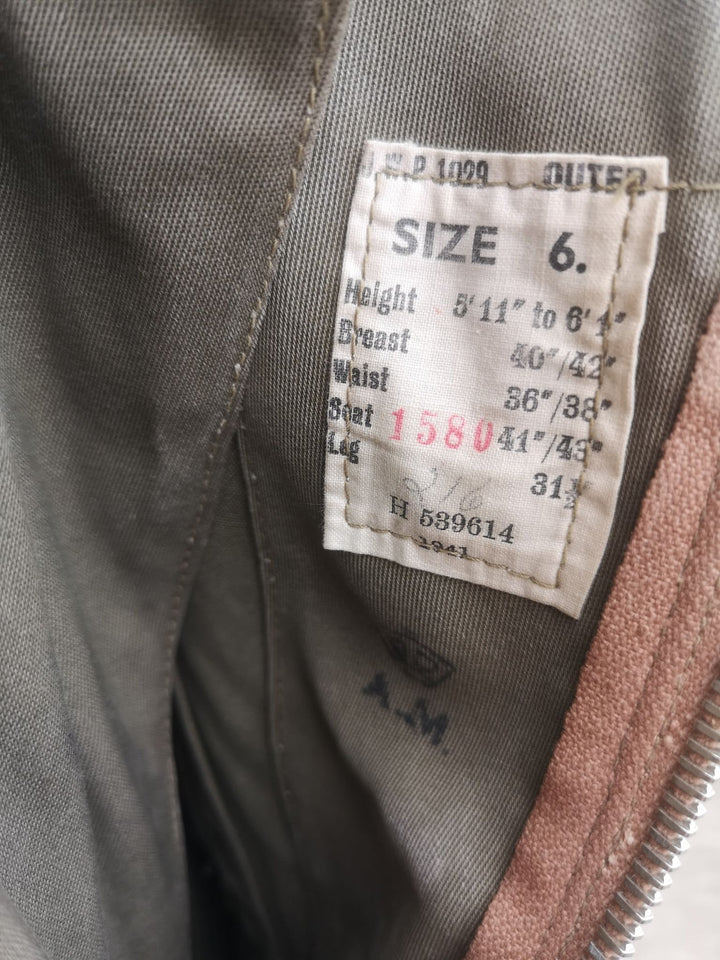 British RAF Flight Coverall dated 1941 Sidcot