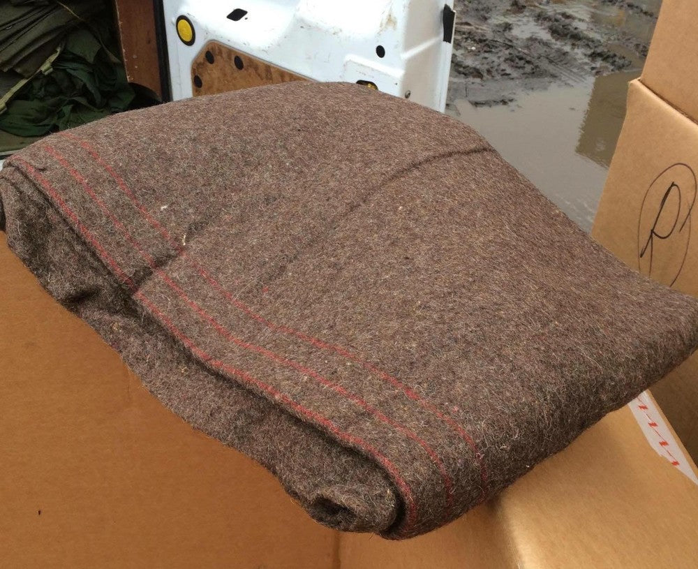 Greek / British Brown Wool Blankets