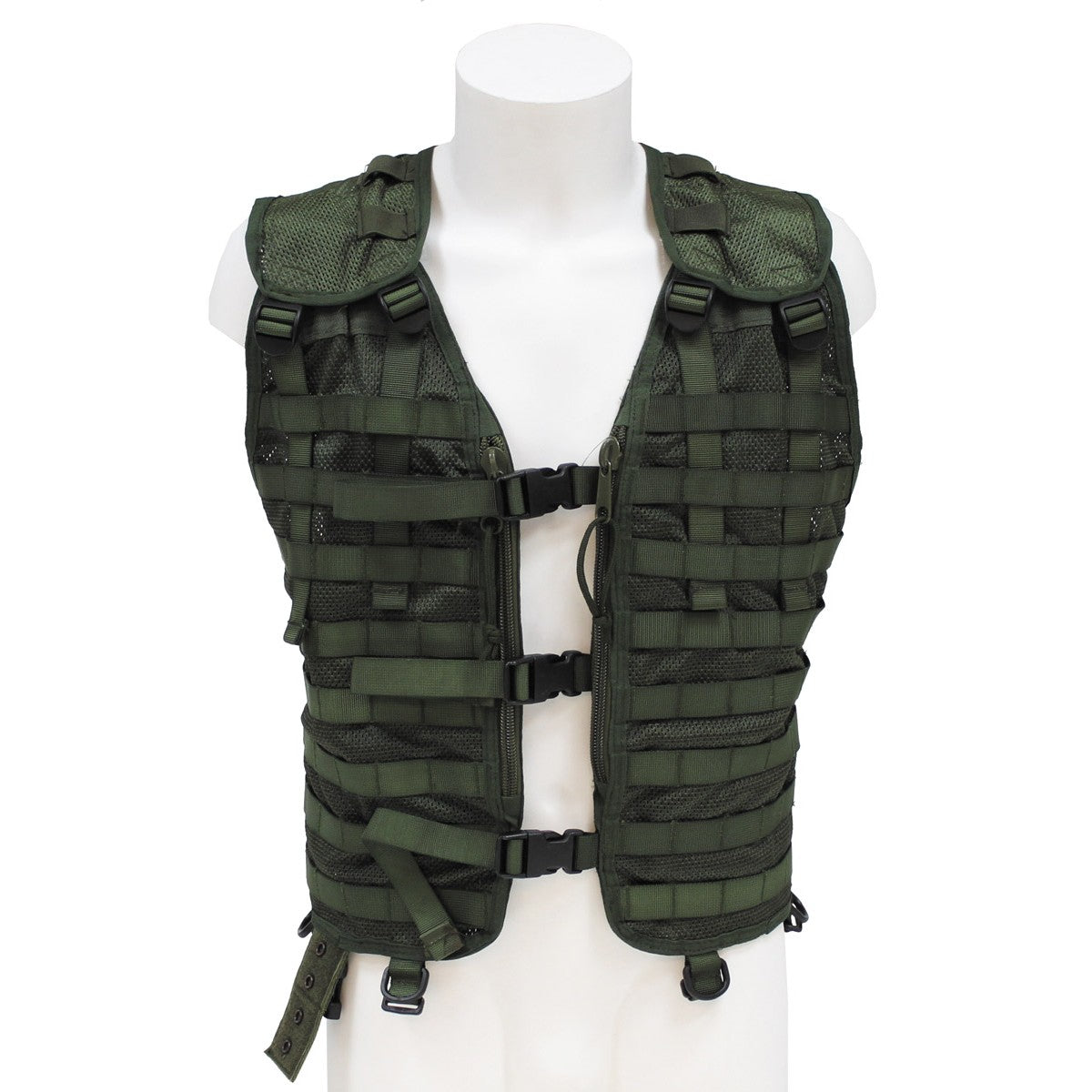Original Dutch Military vest only green tactical combat equipment molle system main image 1