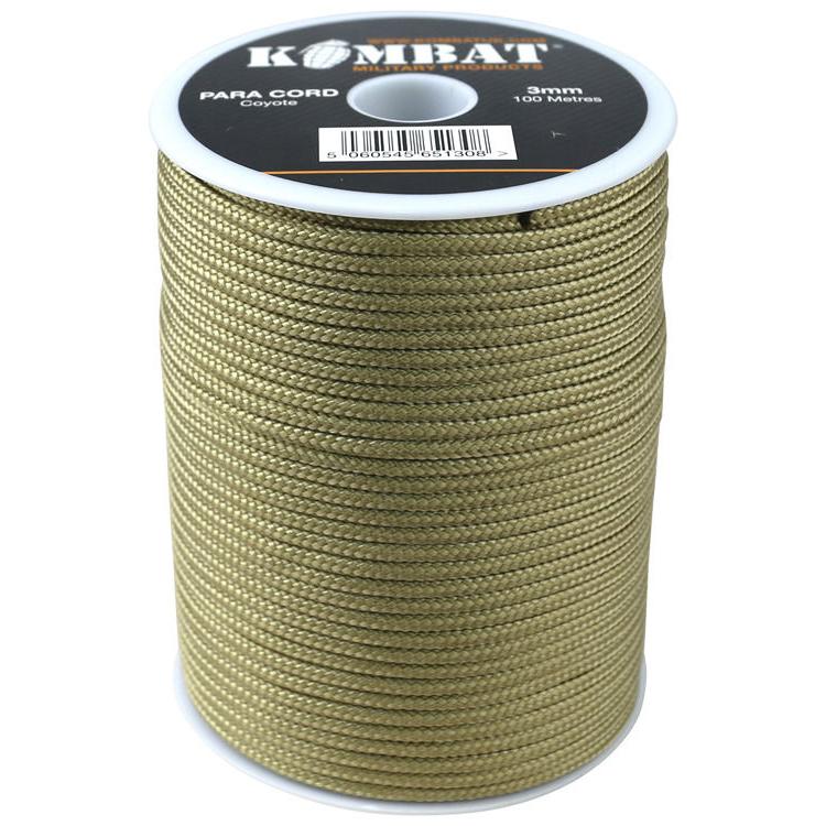 ParaCord on reel - 100m Coyote Tan