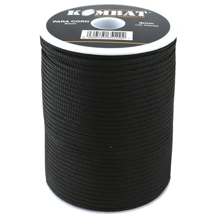 ParaCord on reel - 100m Black