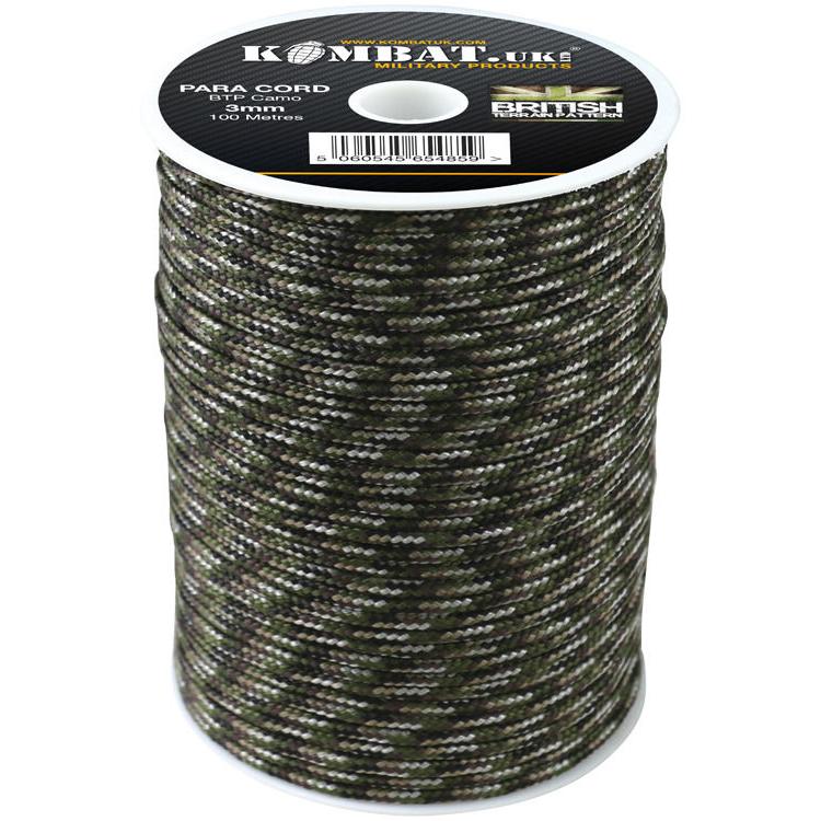 ParaCord on reel - 100m BTP Camo