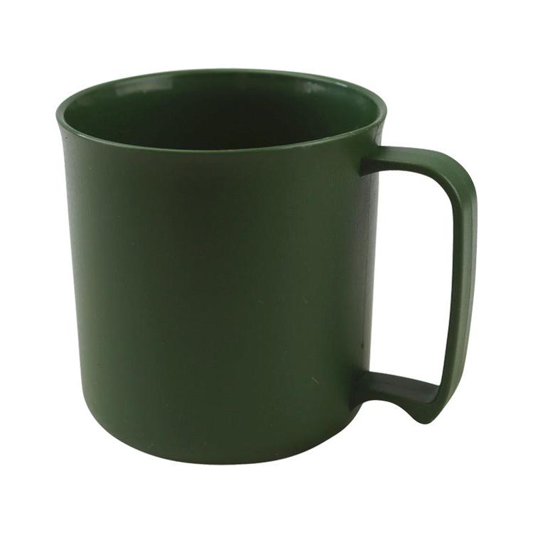 Plastic Olive Green Cadet Mug Cup