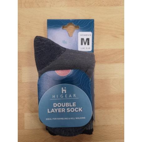 Womens Double Layer Walking sock