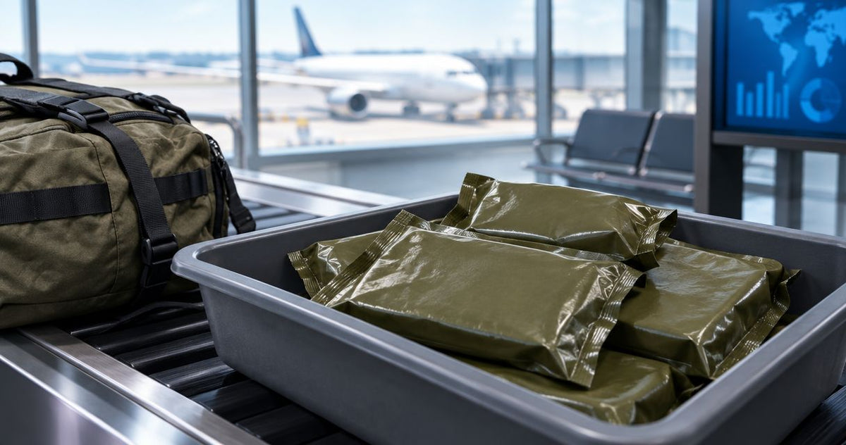 Can you take military ration packs on a flight?