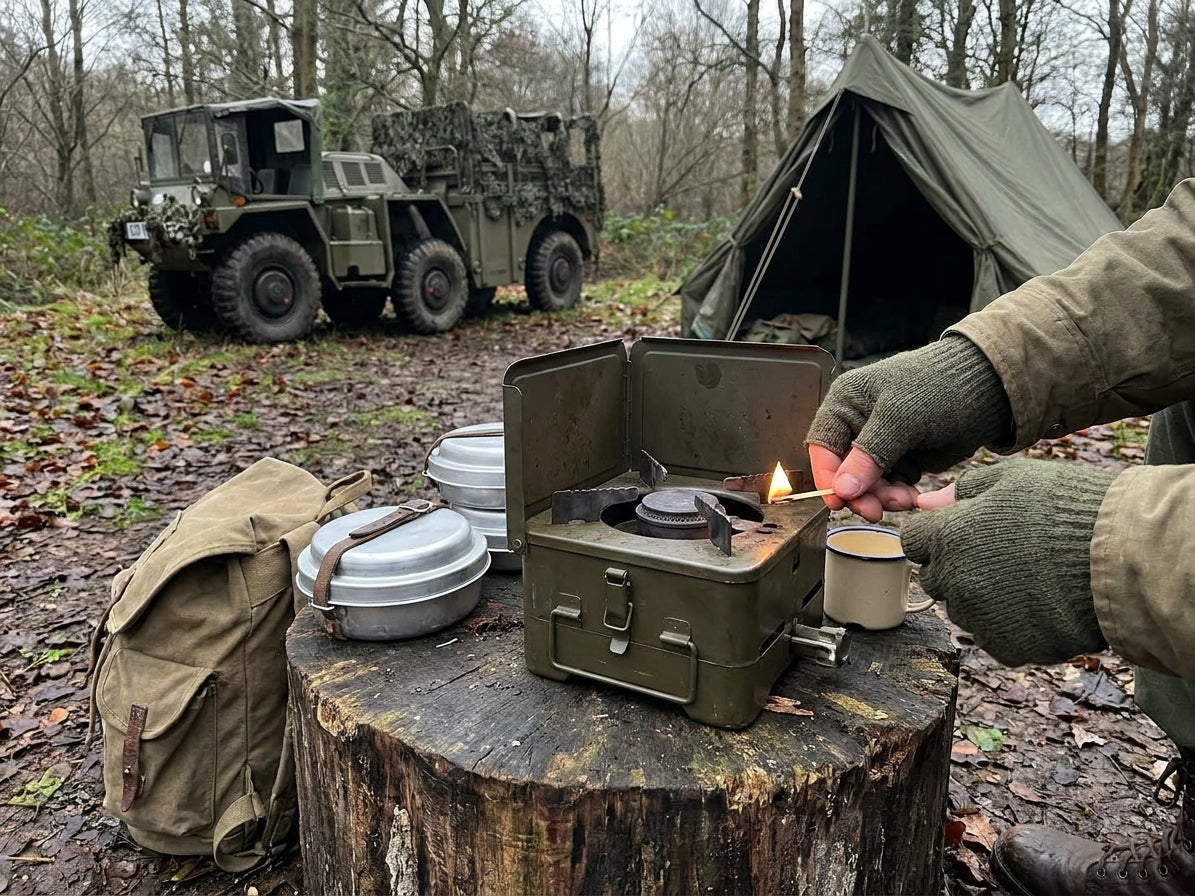 How to use a military surplus stove for camping