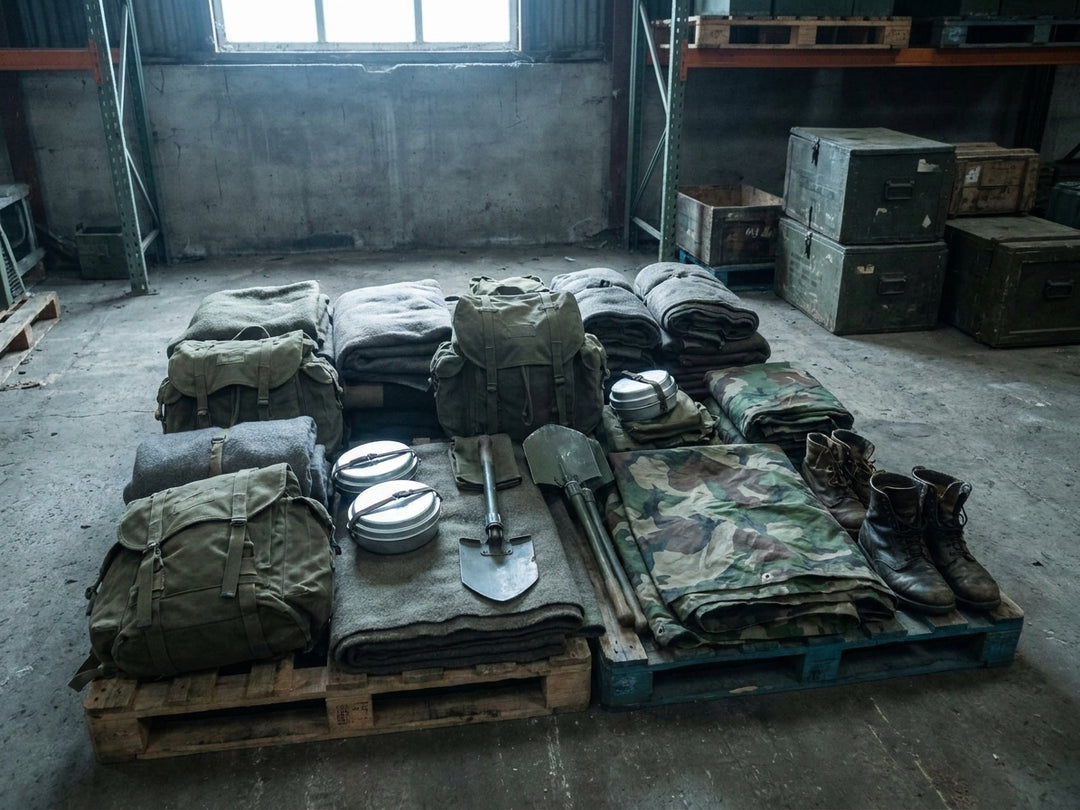 Army surplus gear for university outdoor societies