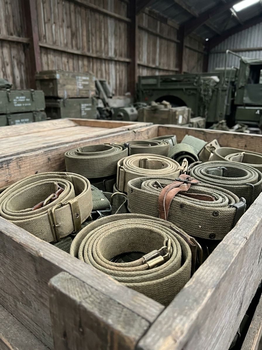 Army surplus belts and webbing
