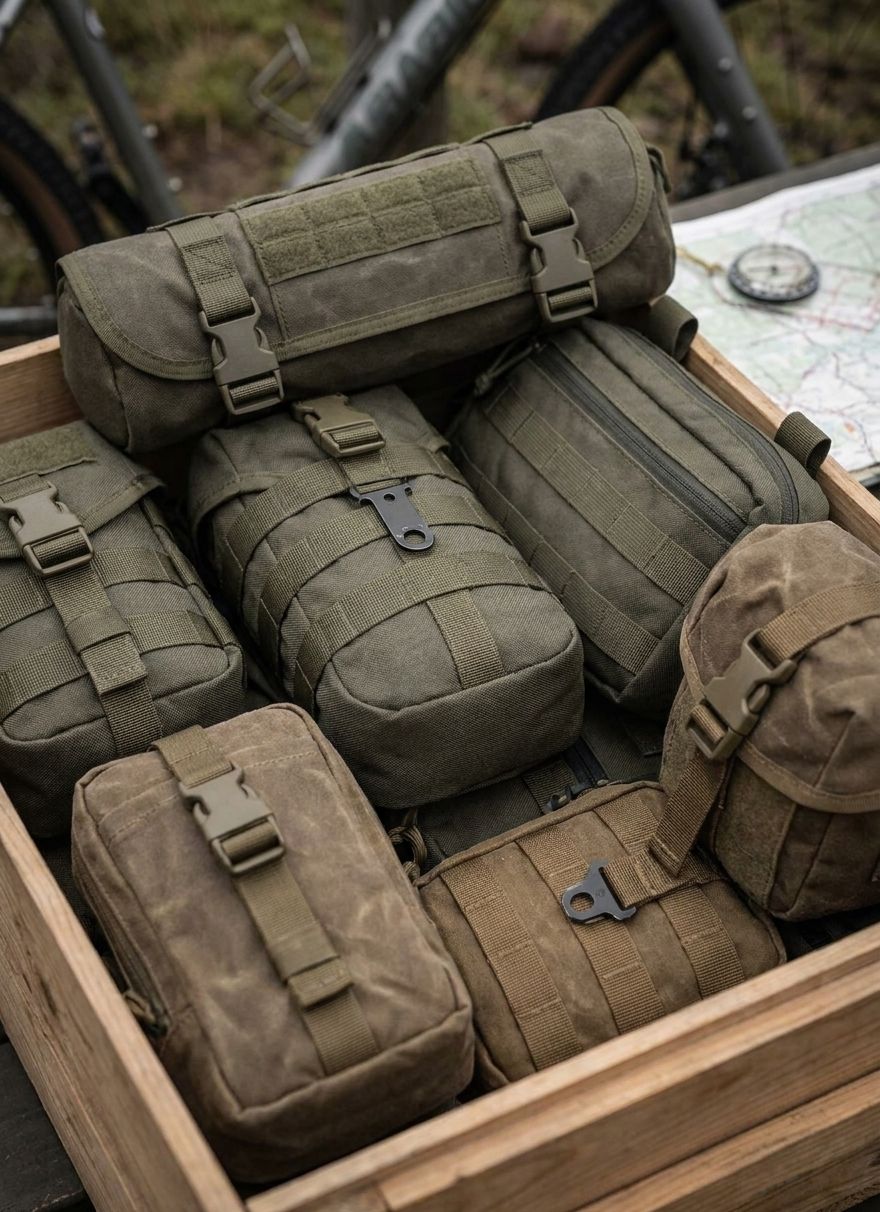 Best MOLLE pouches for bikepacking and cycle touring
