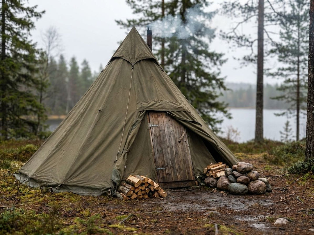 Lavvu tipis for wood-fired sauna and wellness businesses