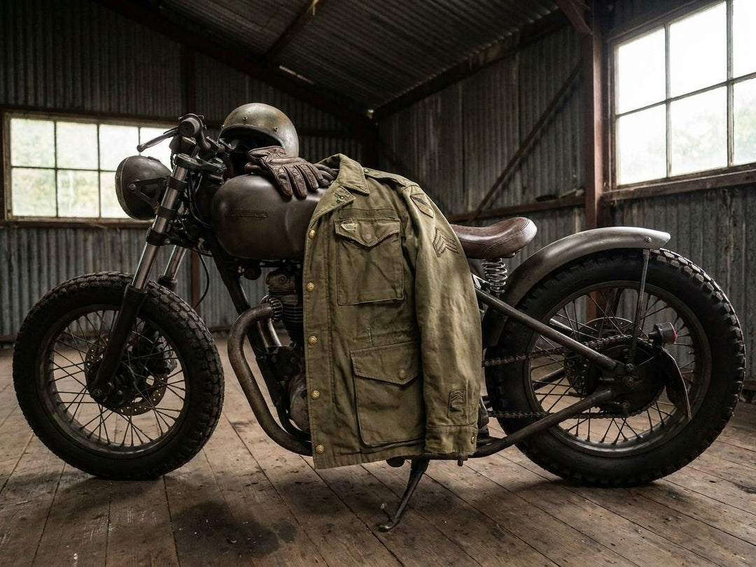 Army surplus jackets for motorcycle riders