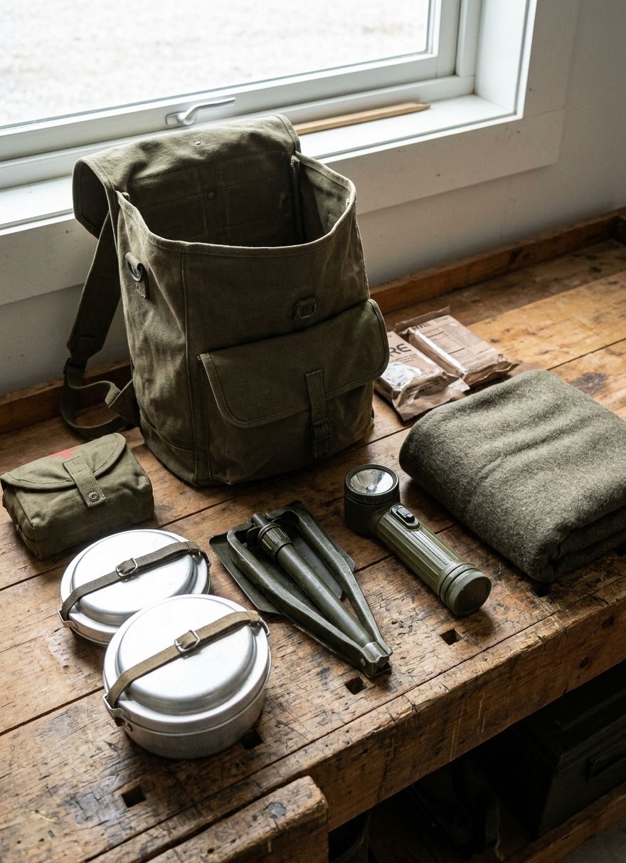 Army surplus gear for emergency preparedness