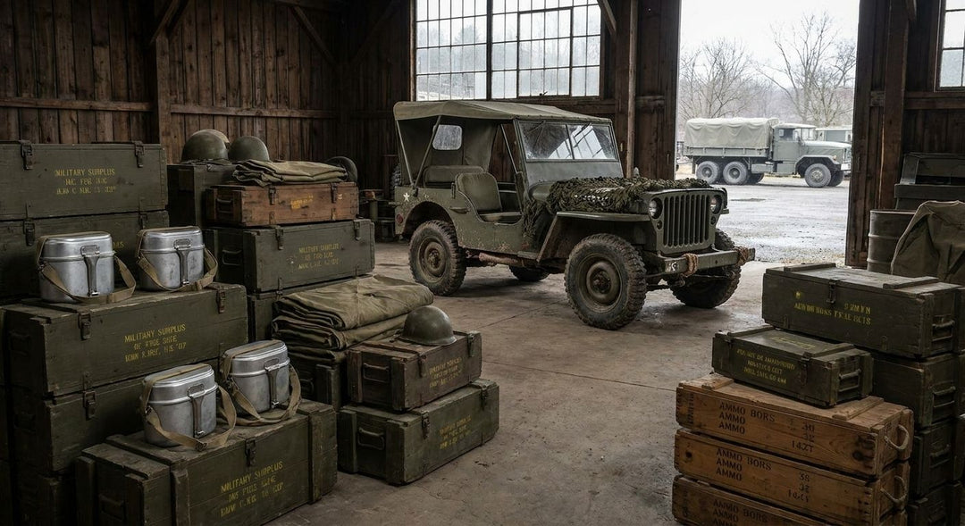 Army surplus gear for historical societies
