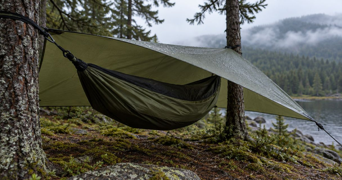 How to connect a DD hammock to a tarp for wild camping