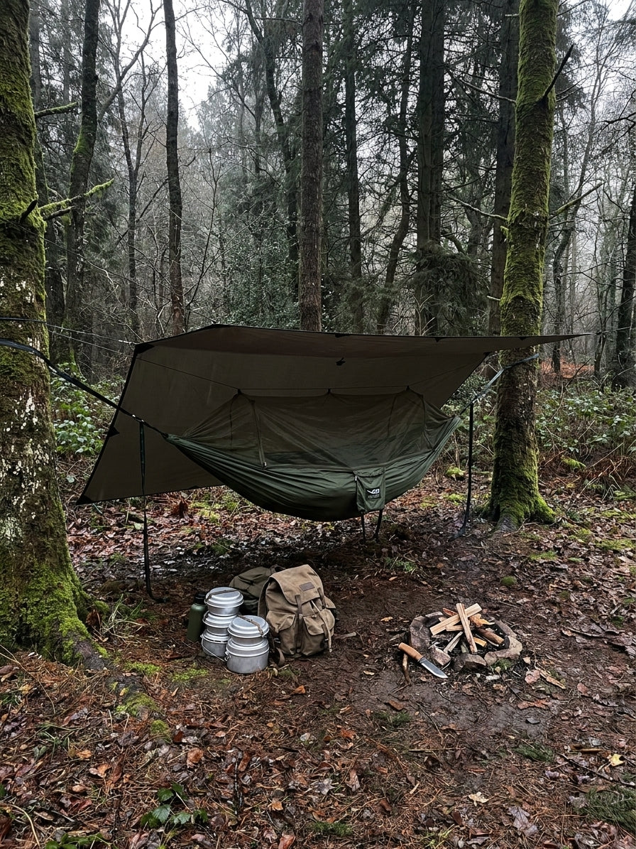 DD hammocks for wild camping and bushcraft