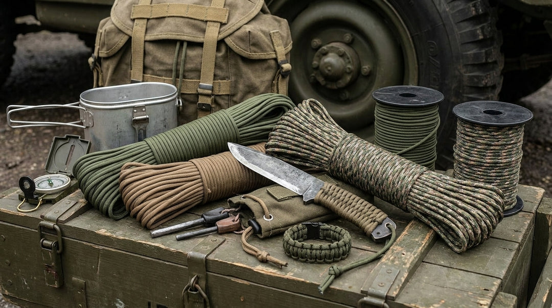 Paracord for bushcraft and survival kits