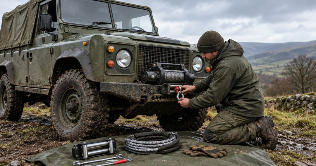 How to wire a winch onto an ex-military Land Rover for green laning