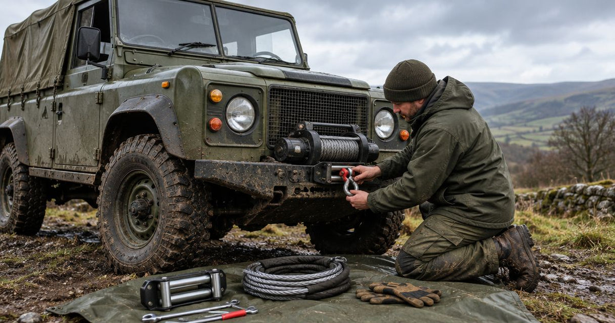 How to wire a winch onto an ex-military Land Rover for green laning