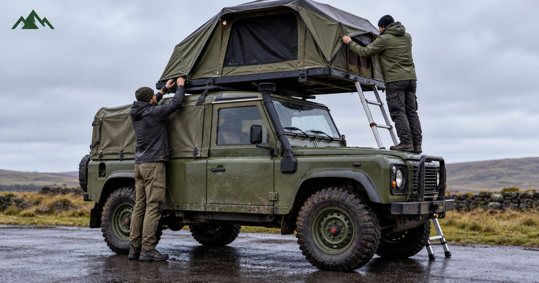 How to connect a roof tent to an ex-military Land Rover