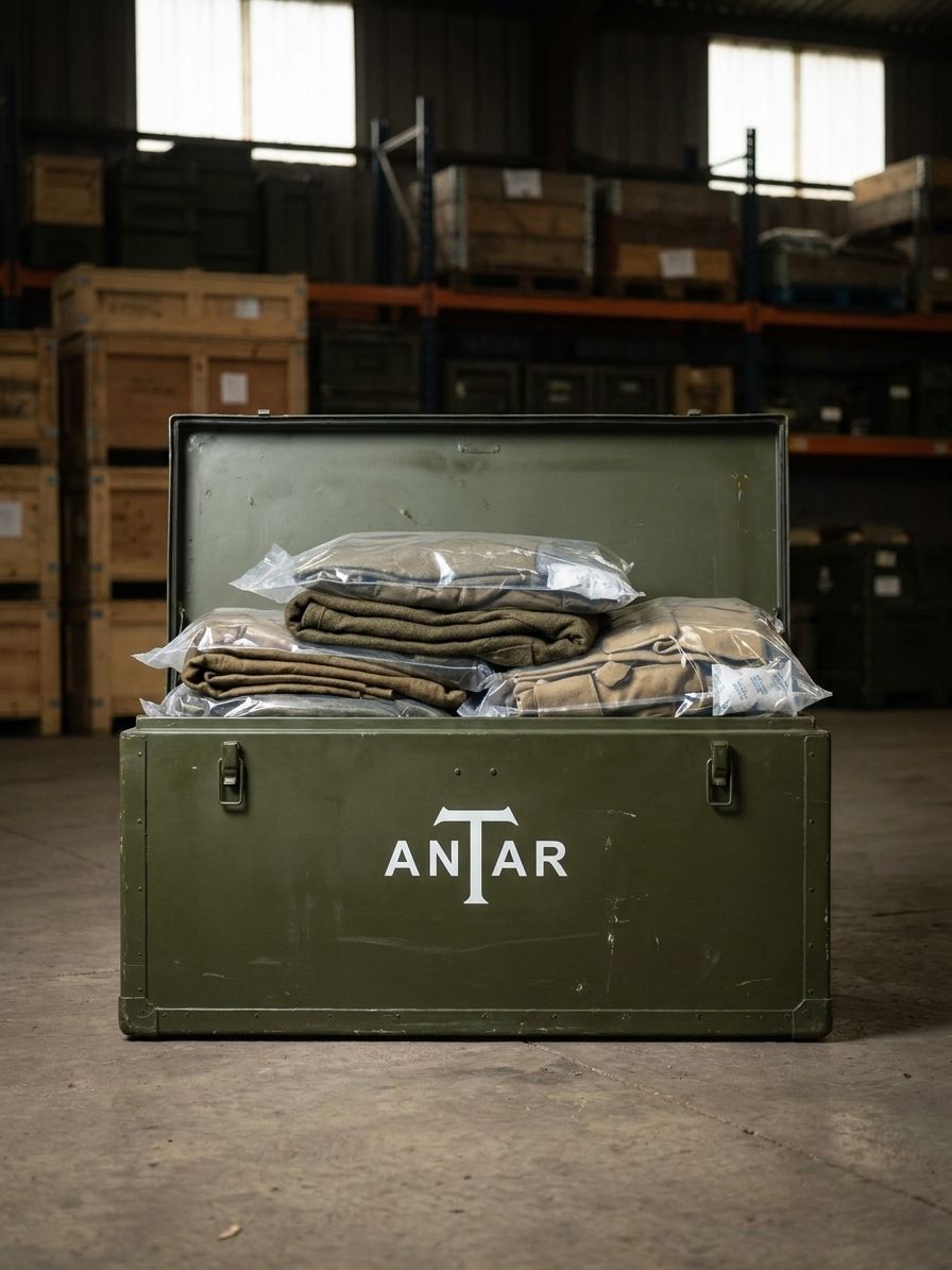 How to store military surplus clothing