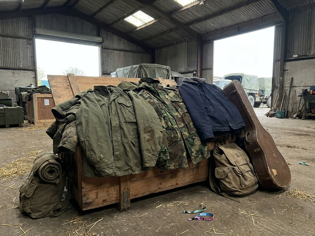 Military surplus jackets for festival and gig season