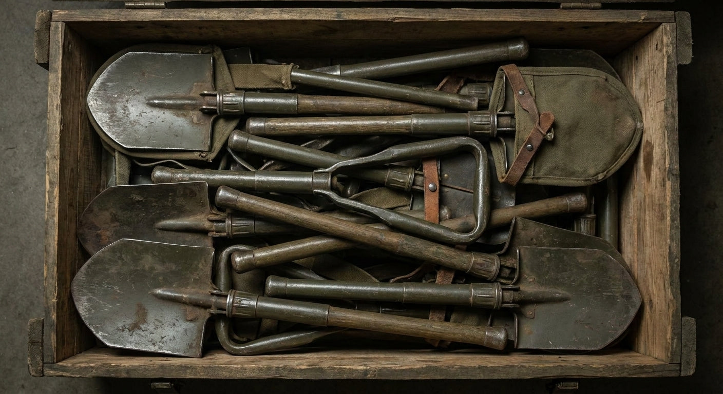 Entrenching tools for archaeology and metal detecting digs