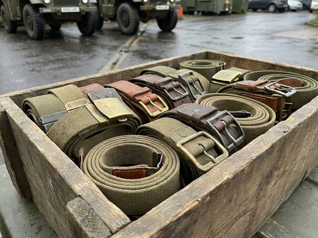 Military belts and buckles for uniform completion