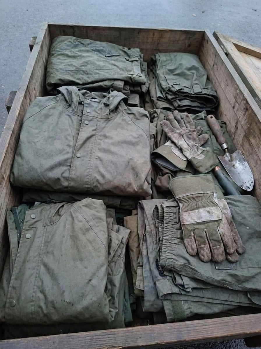 Military surplus rain gear for gardeners