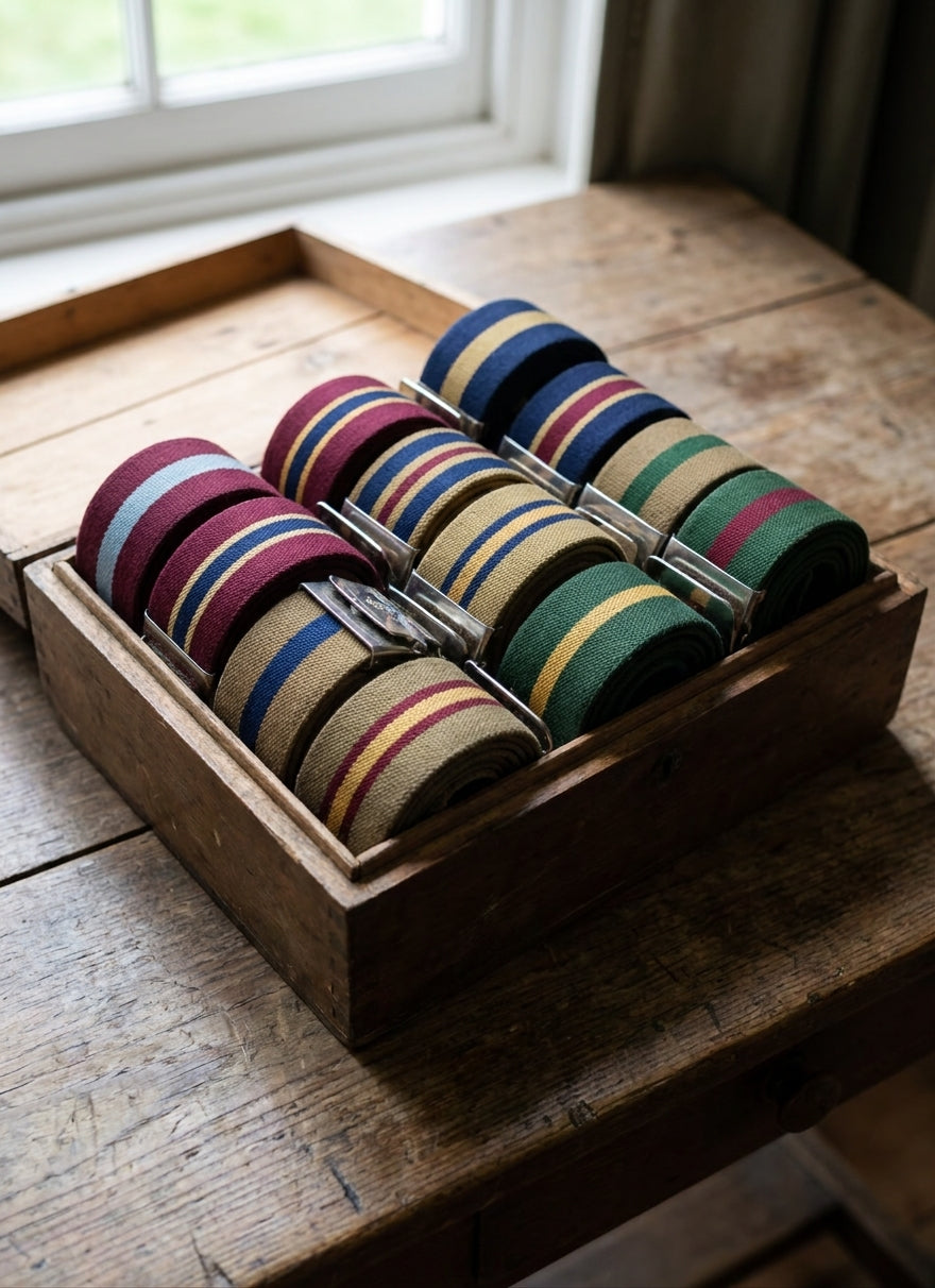 Military stable belts for regimental gifts and keepsakes