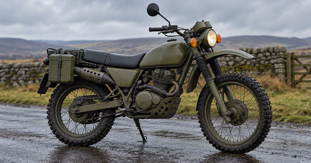 Can you register an ex-military motorcycle for road use in the UK?