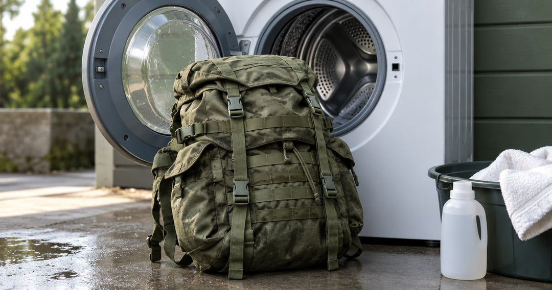 Can you machine wash a military surplus rucksack?