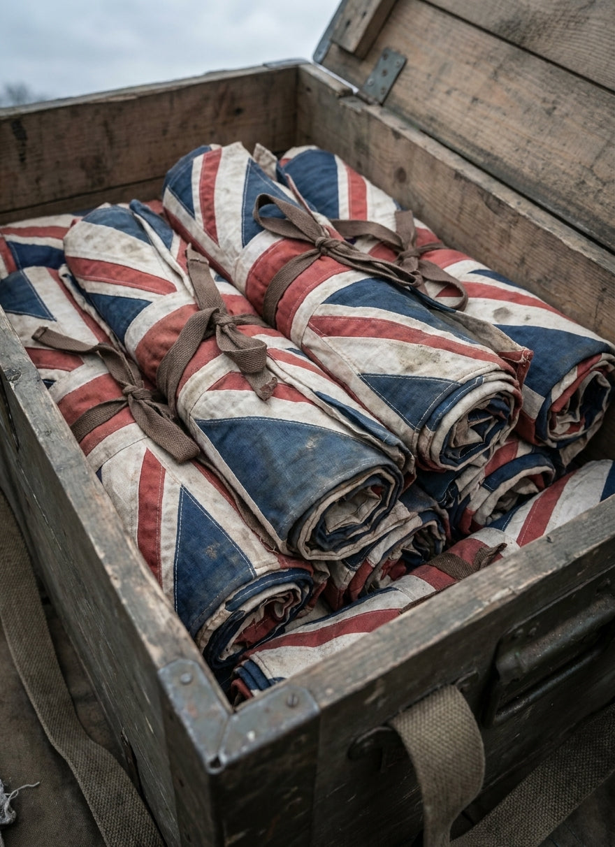 Union jack flags for street parties and jubilee celebrations