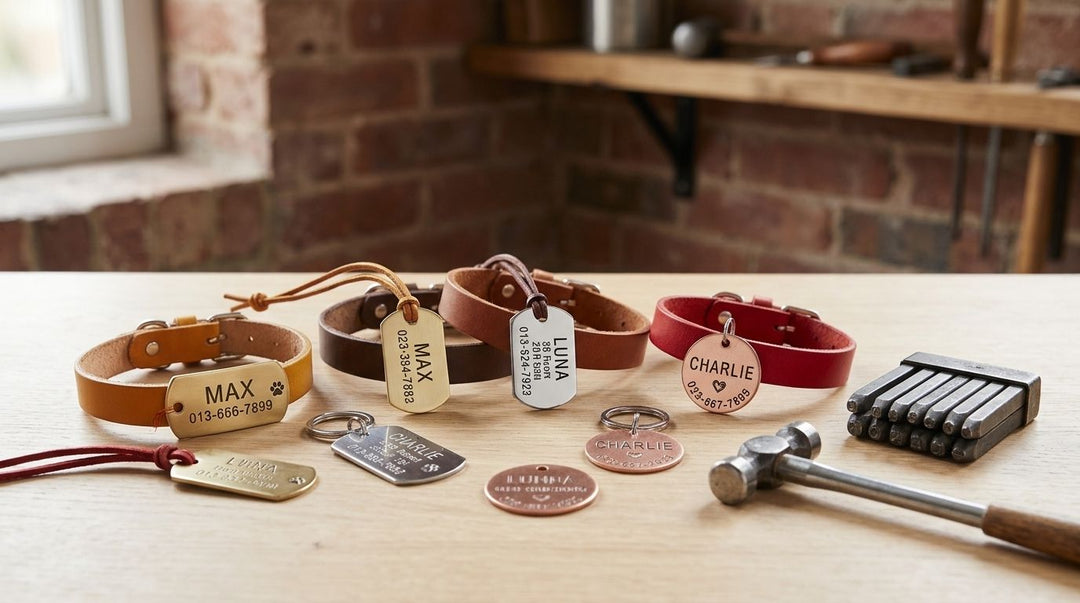 Custom dog tags for personalised gifts and keepsakes