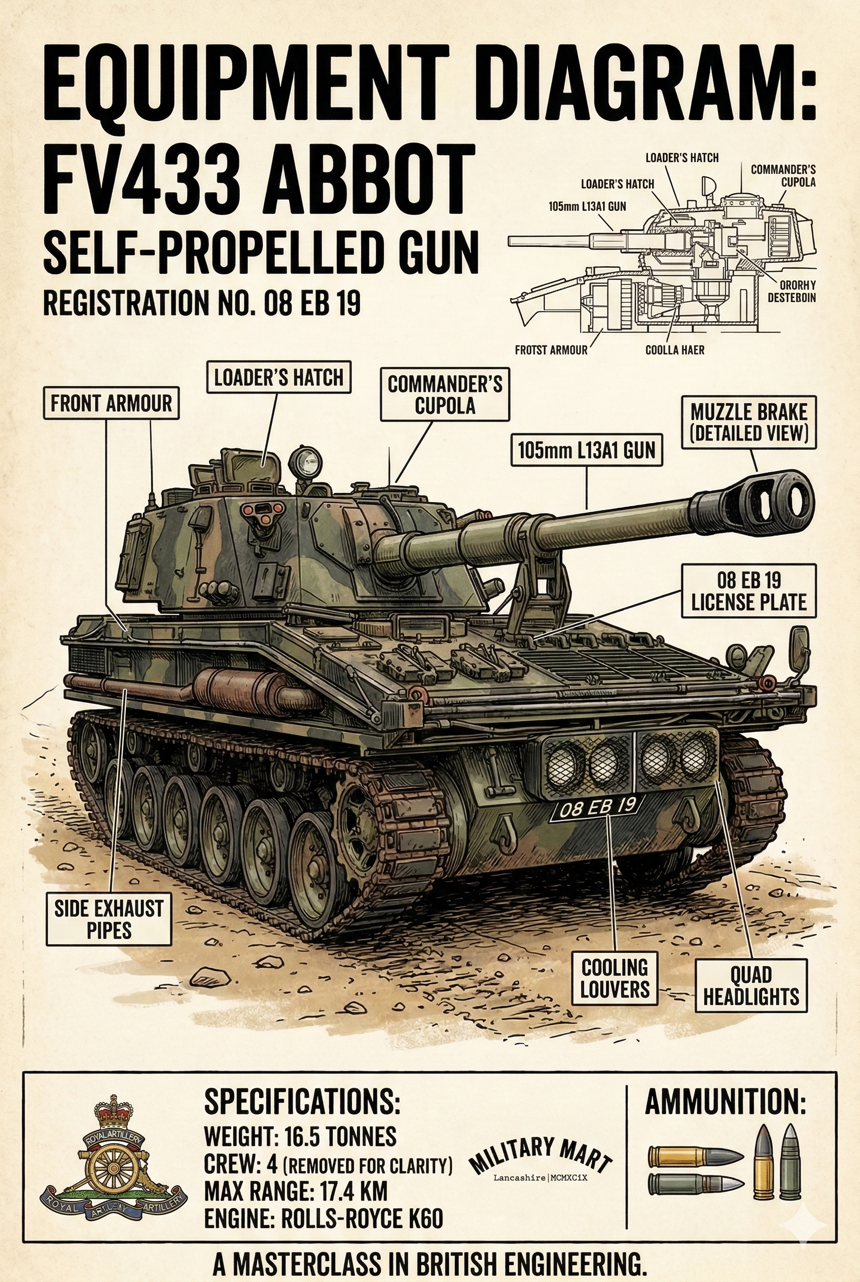 FV433 Abbot: The British Army’s Cold War Powerhouse