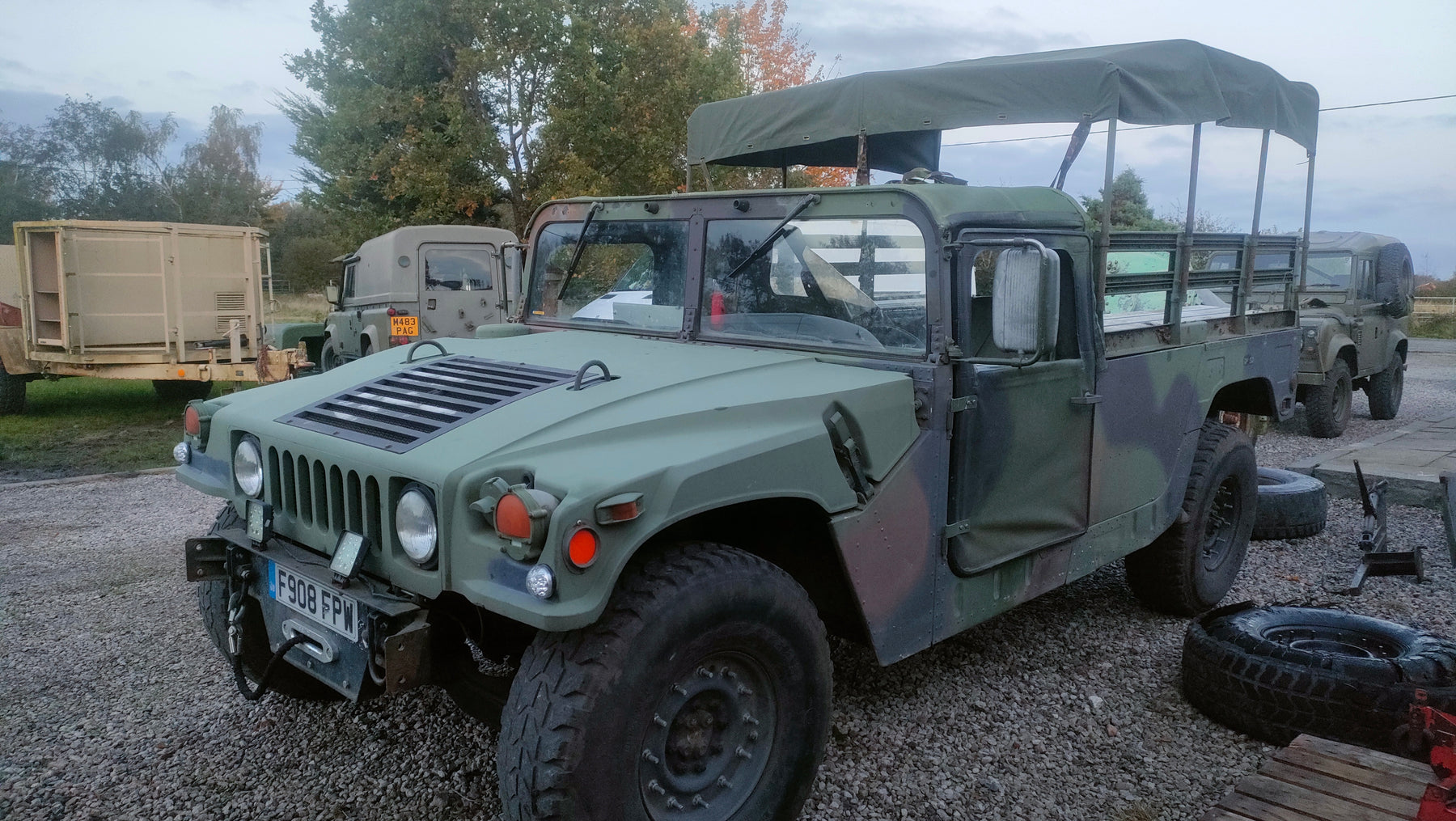 HMMWV M998 Humvee ex-military 4x4 vehicle spotlight