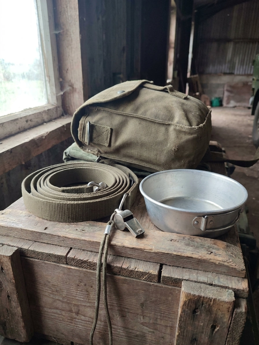 Military surplus gear for gundog training
