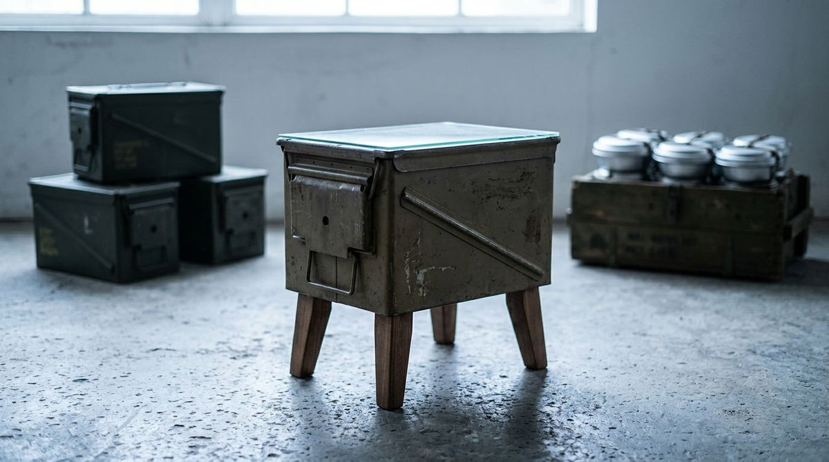 How to convert an ammo box into home furniture