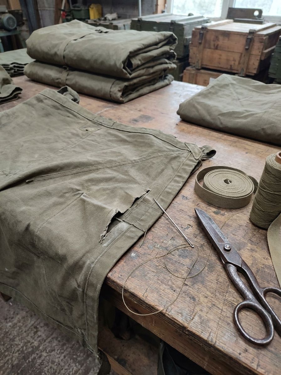 How to repair military surplus tents