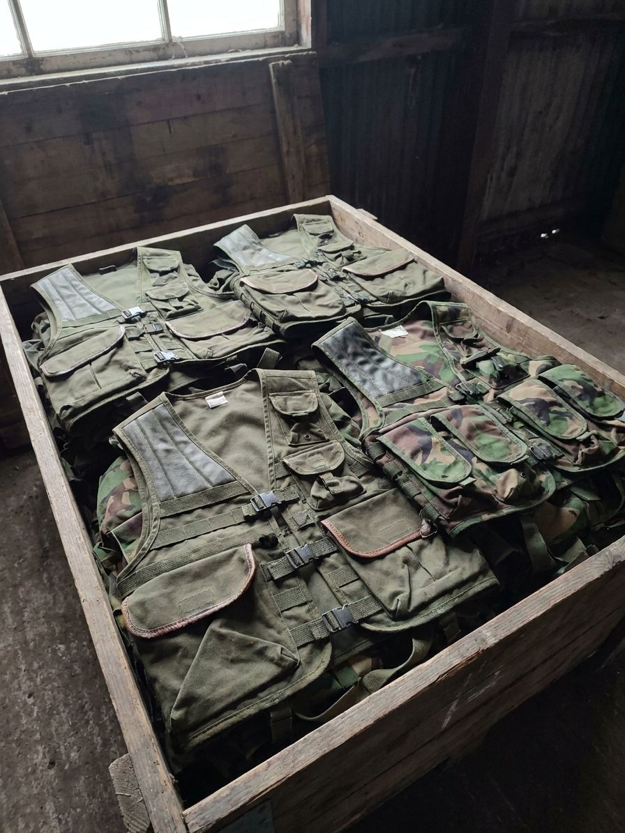 Military surplus vests for hunters