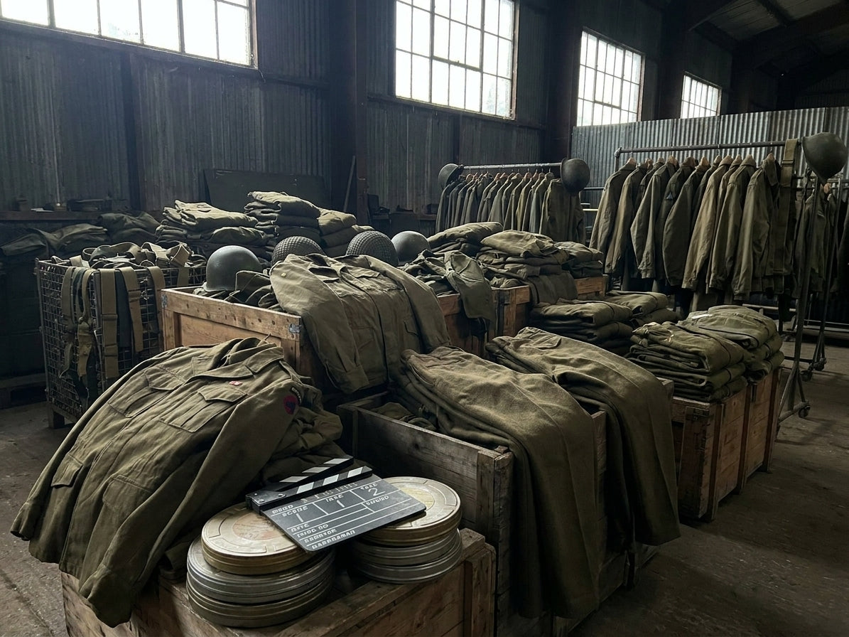 Military surplus uniforms for film and theatre costume departments