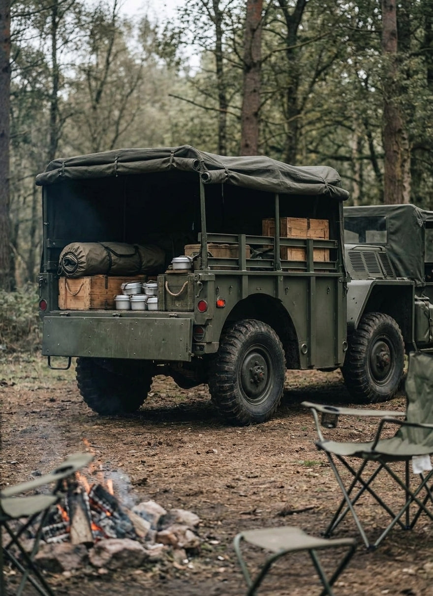 Military trailers for camping and towing
