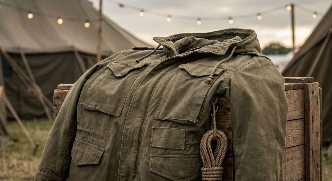 Military surplus clothing for festivals