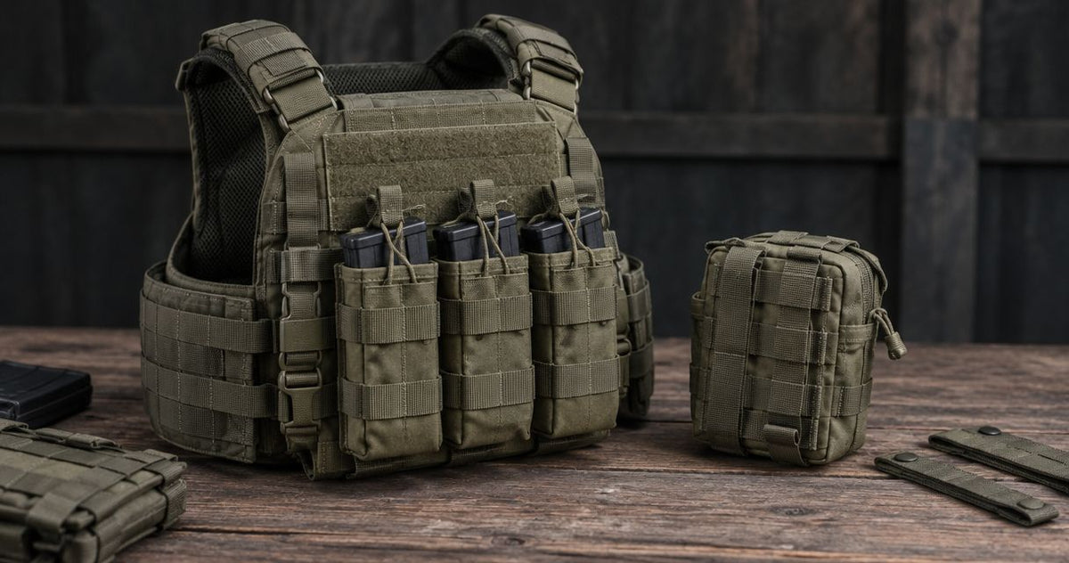How to attach MOLLE pouches to a plate carrier for airsoft
