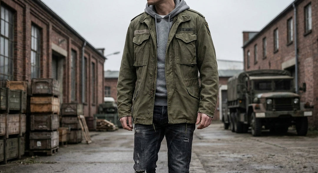 Military surplus jackets for streetwear fashion